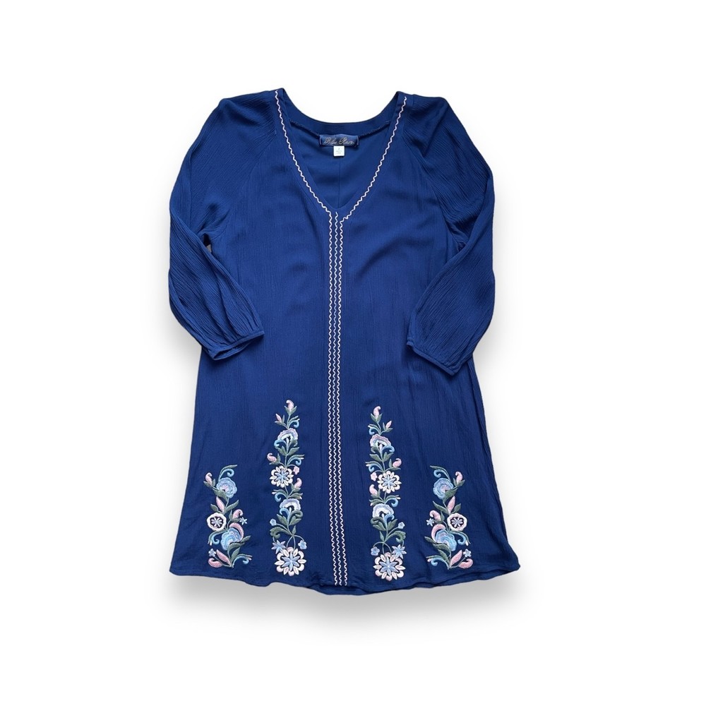 Blue Rain Francesca's Dress Mini Blue V Neck Wedding Guest S NWOT